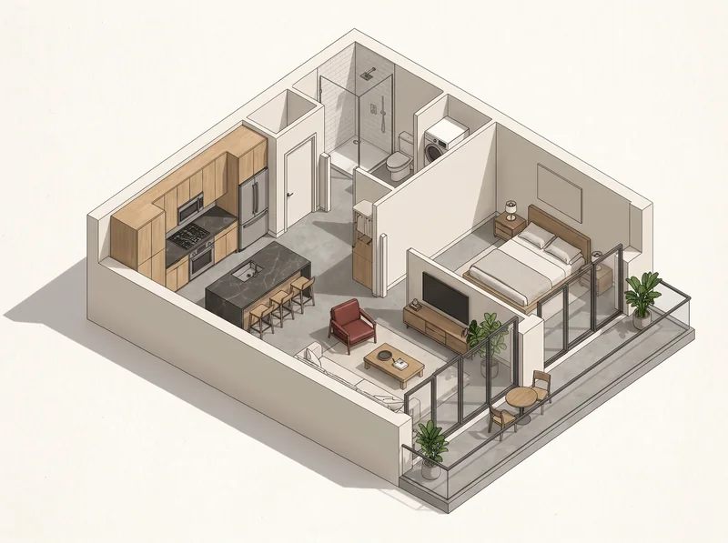 3D floor plan of The Glide